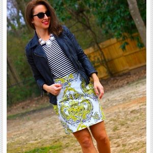 Ann Taylor floral mini skirt